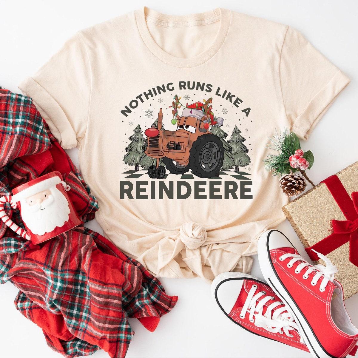 Nothing Runs Like A Reindeere Tow Mater Christmas Shirt 3