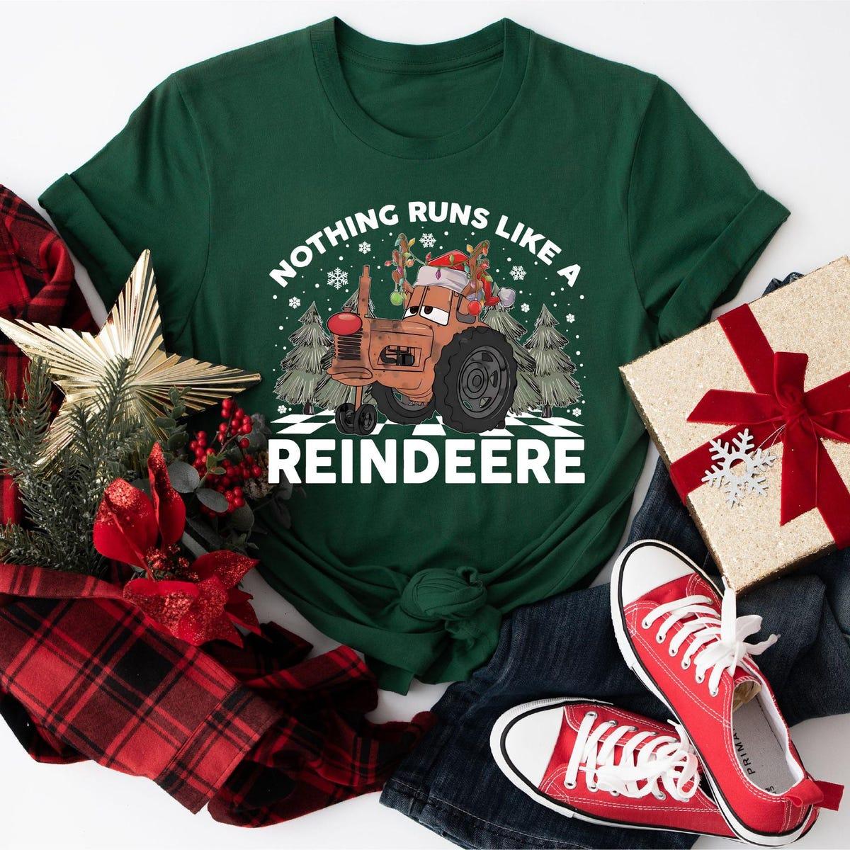 Nothing Runs Like A Reindeere Tow Mater Christmas Shirt 4