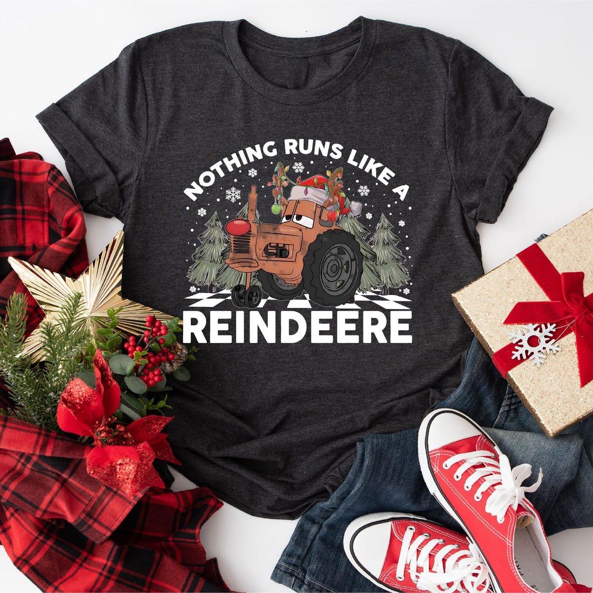 Nothing Runs Like A Reindeere Tow Mater Christmas Shirt 6