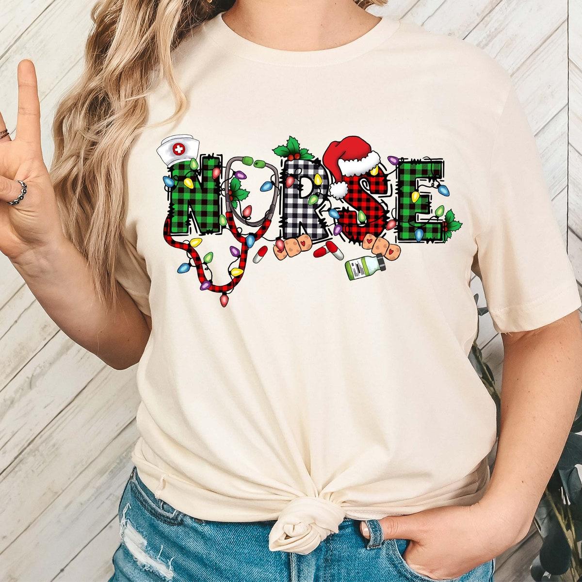 Nurse Christmas Emergency Nurse Winter Holiday Shirt 2