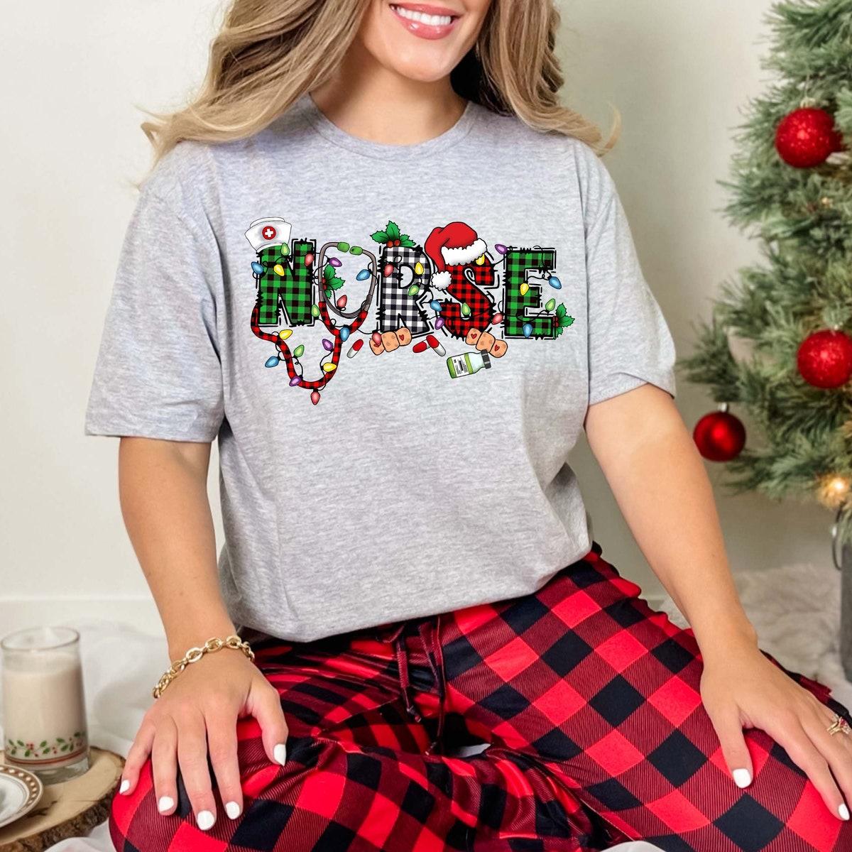 Nurse Christmas Emergency Nurse Winter Holiday Shirt 4