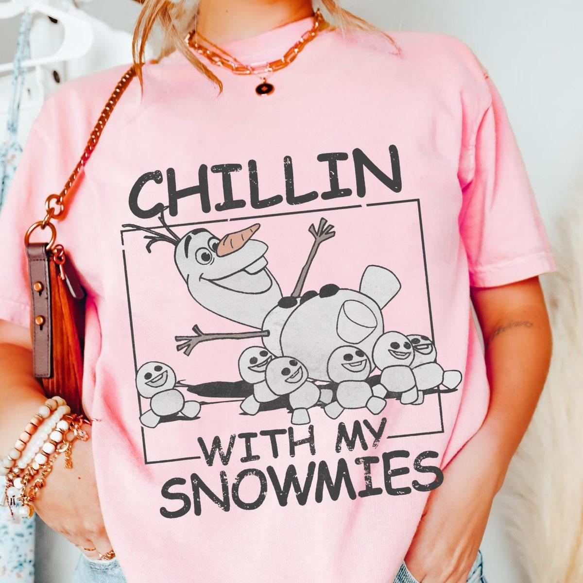 Olaf Chillin With My Snowmies Frozen Olaf Shirt 3