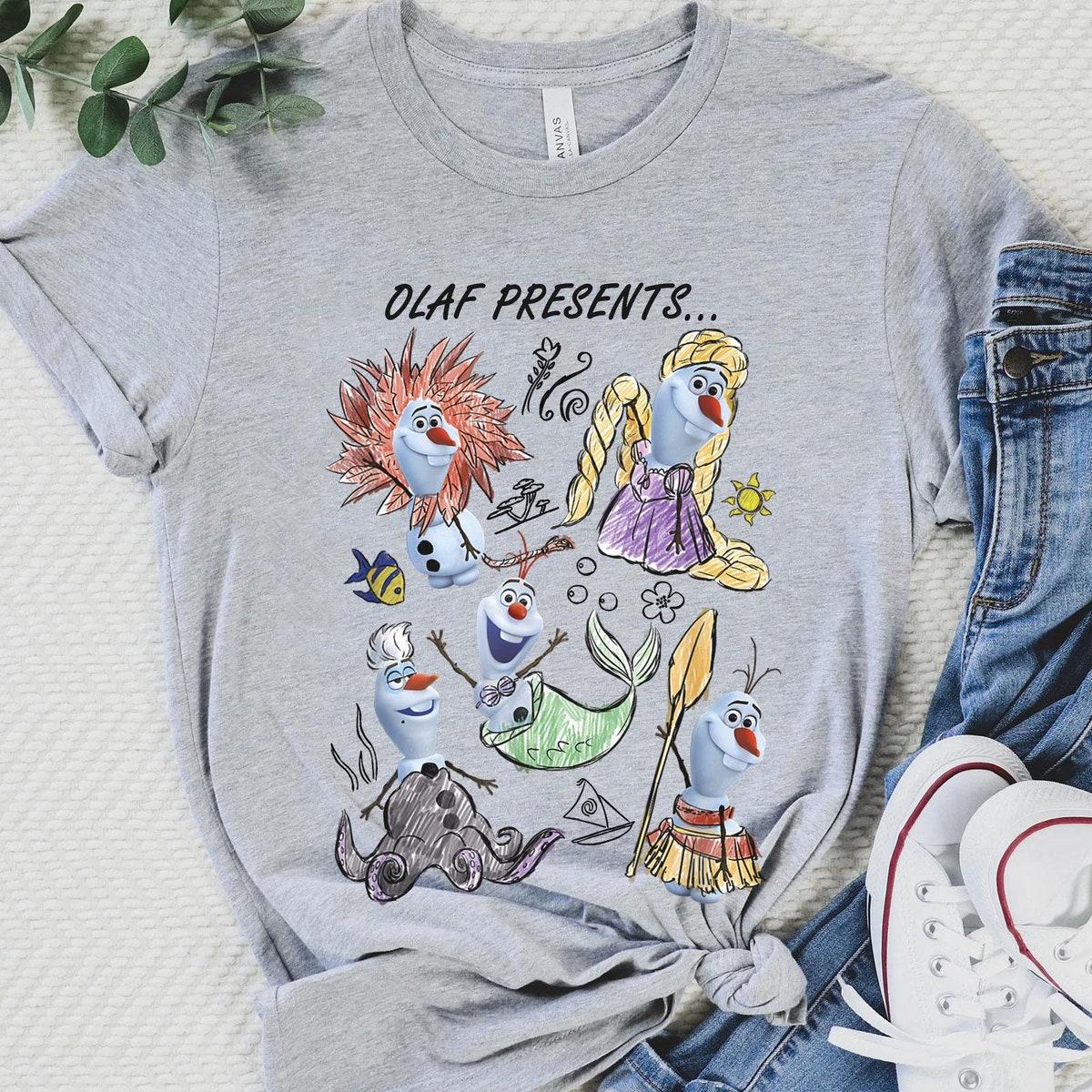 Olaf Presents Characters Costume Shirt 4