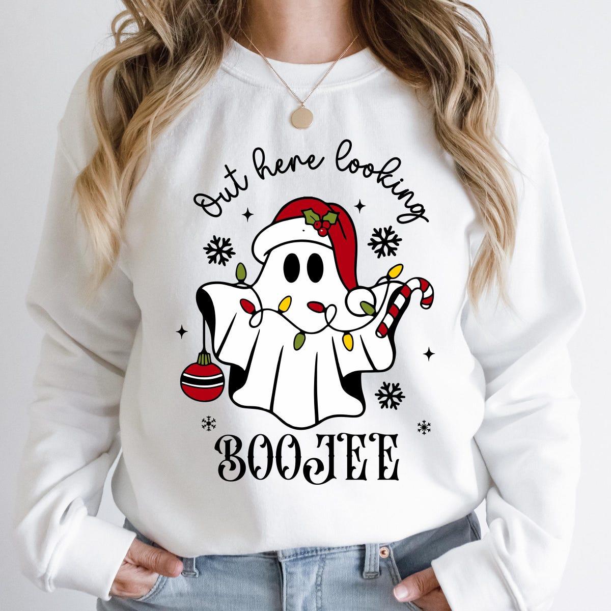 Out Here Looking Boojee Christmas Boo Shirt 2