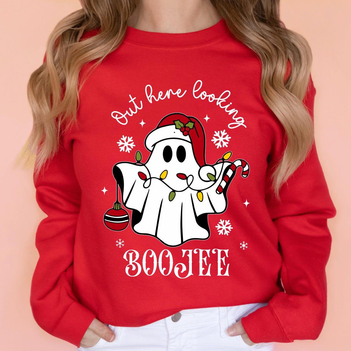 Out Here Looking Boojee Christmas Boo Shirt 4