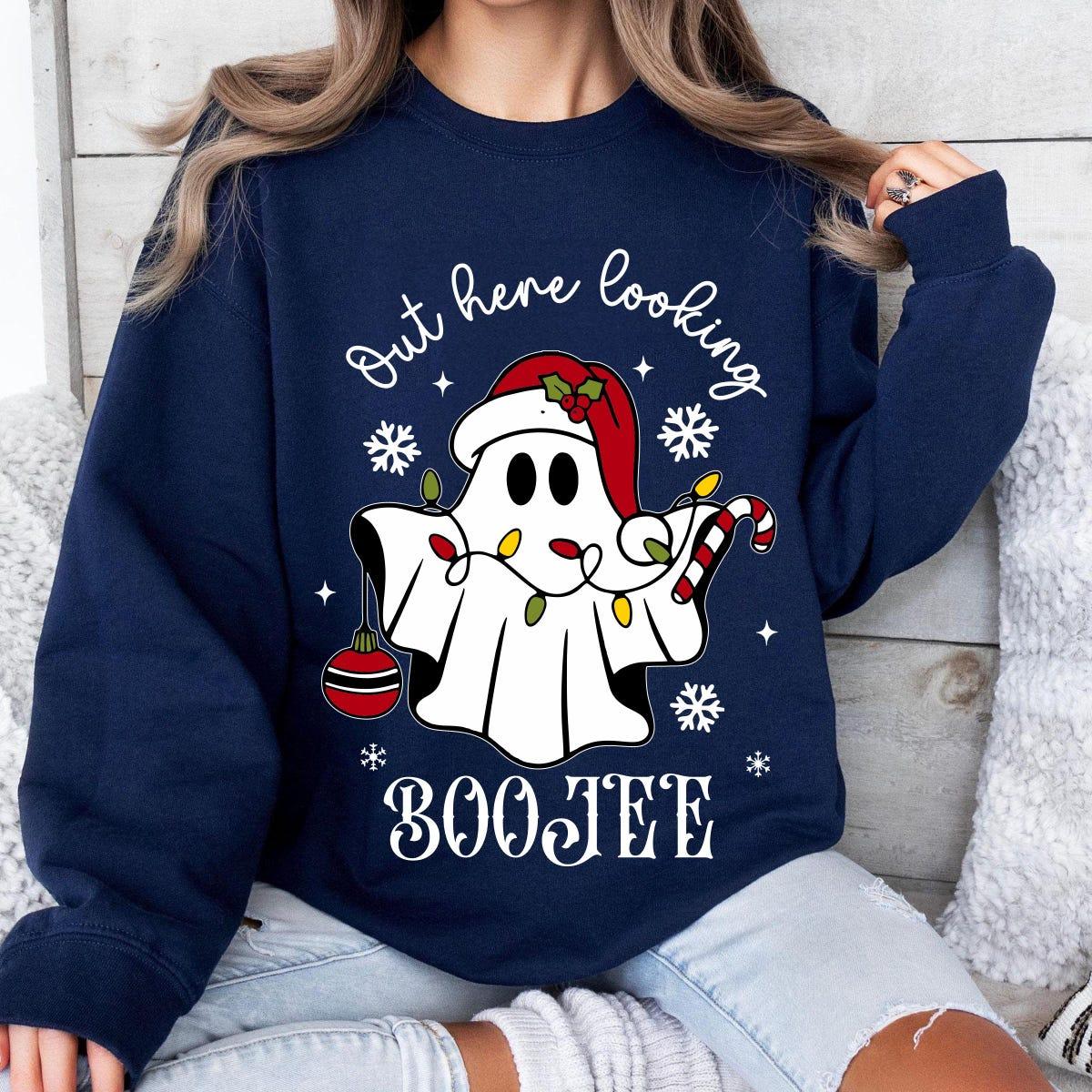 Out Here Looking Boojee Christmas Boo Shirt 5