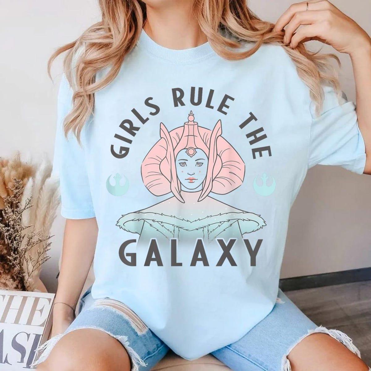 Padme Amidala Girls Rule The Galaxy Star Wars Shirt 3