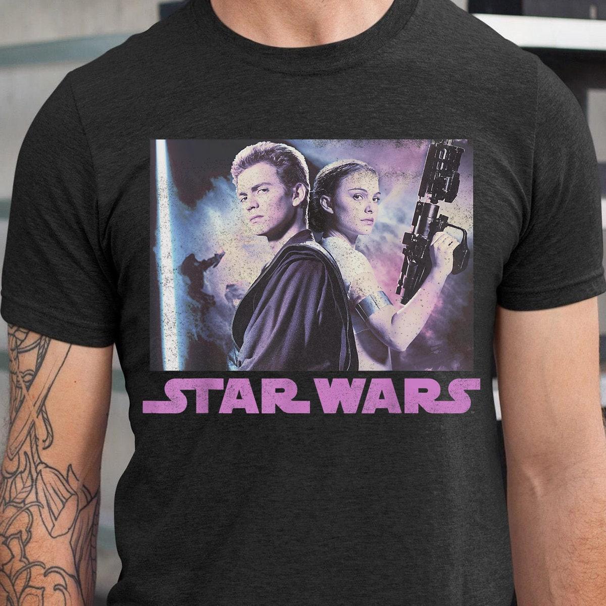 Padme And Anakin Portrait Star Wars Couple Shirt 2