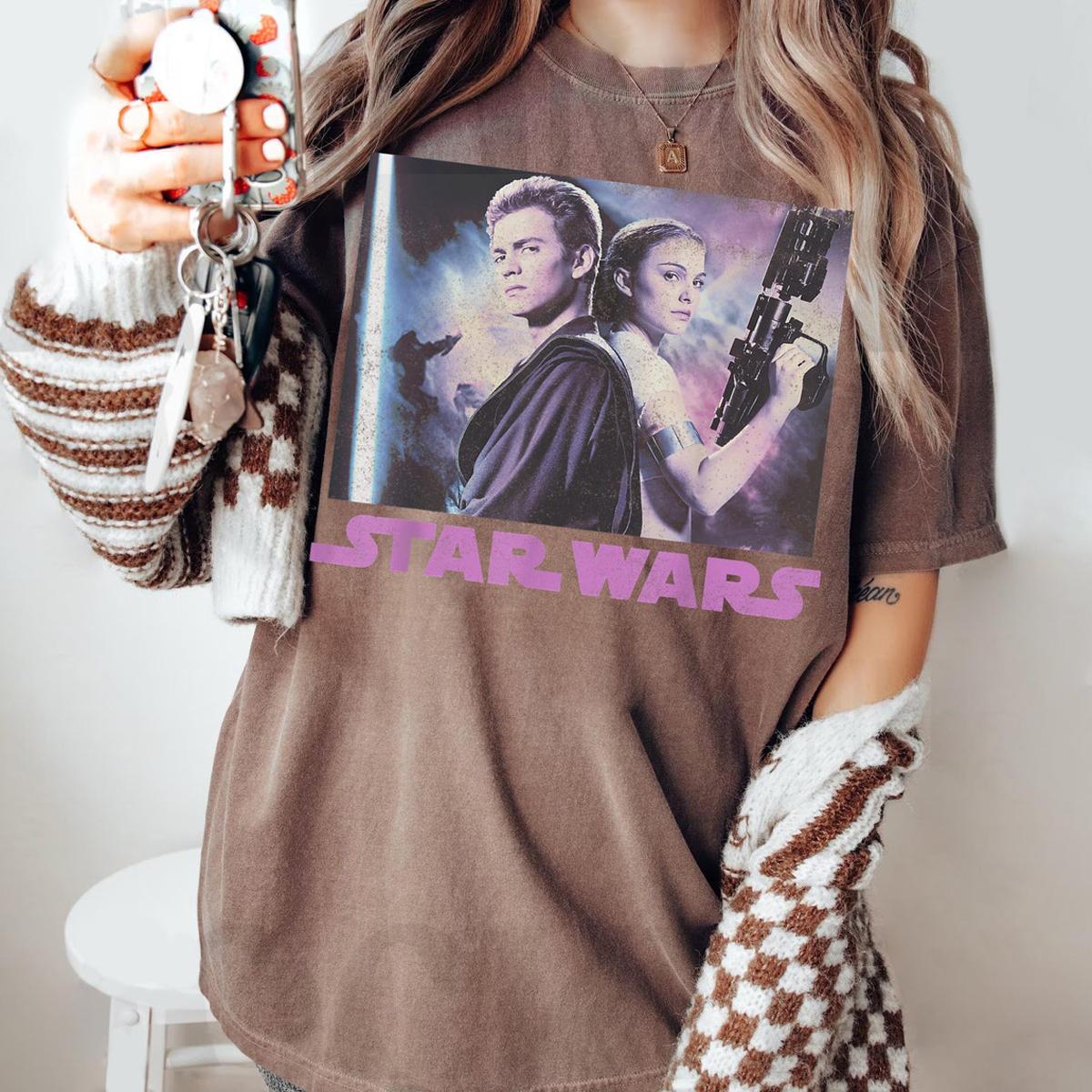 Padme And Anakin Portrait Star Wars Couple Shirt 3