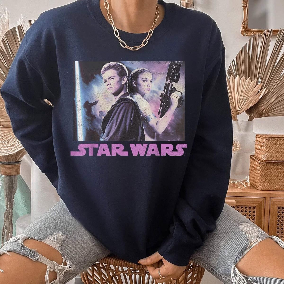 Padme And Anakin Portrait Star Wars Couple Shirt 4