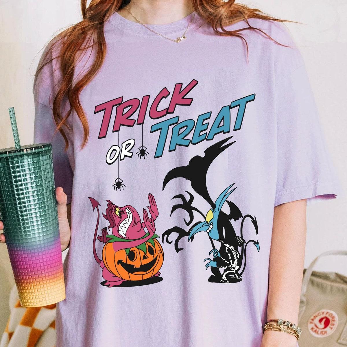 Pain Skeleton Panic Pumpkin Trick Or Treat Comic Shirt 1