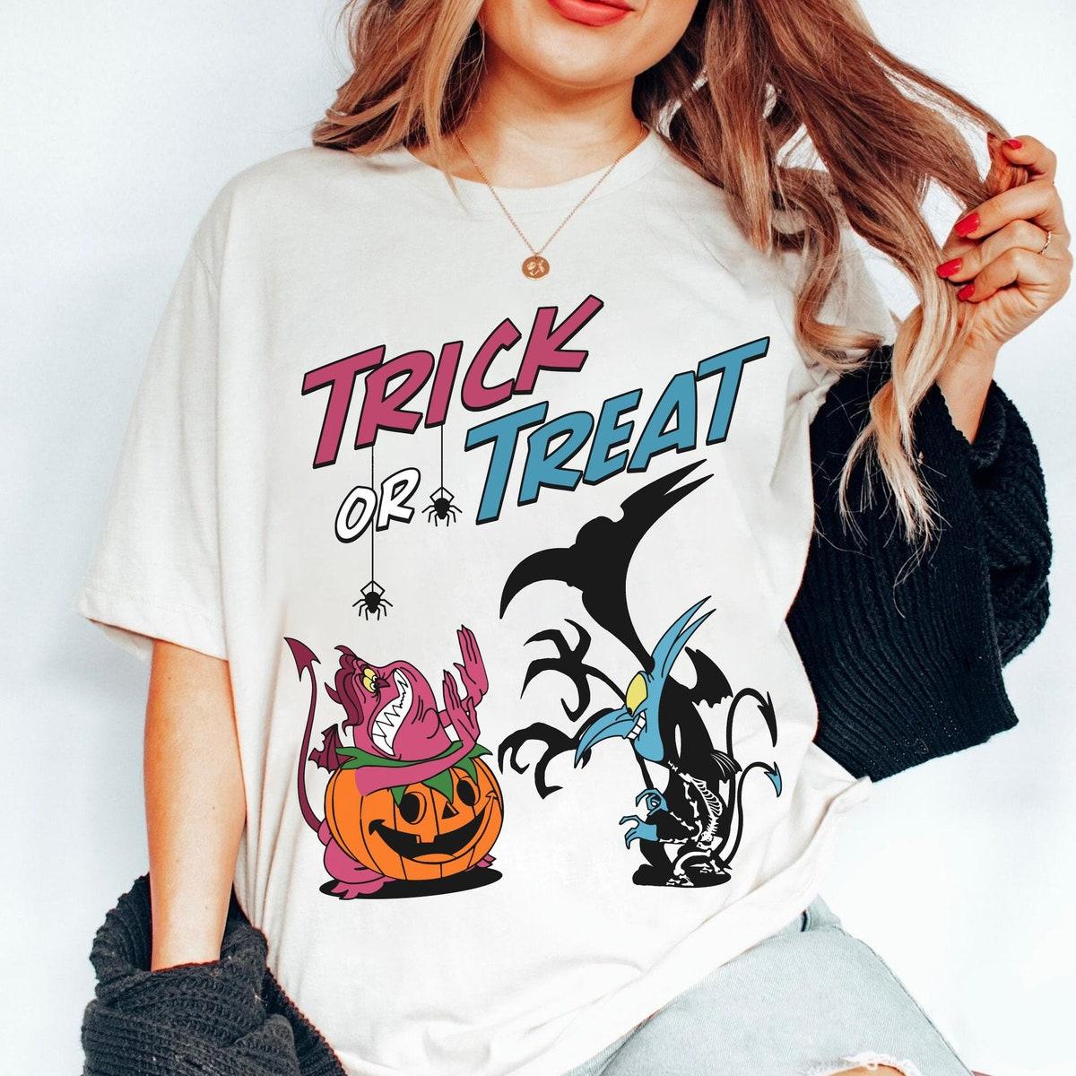 Pain Skeleton Panic Pumpkin Trick Or Treat Comic Shirt 3