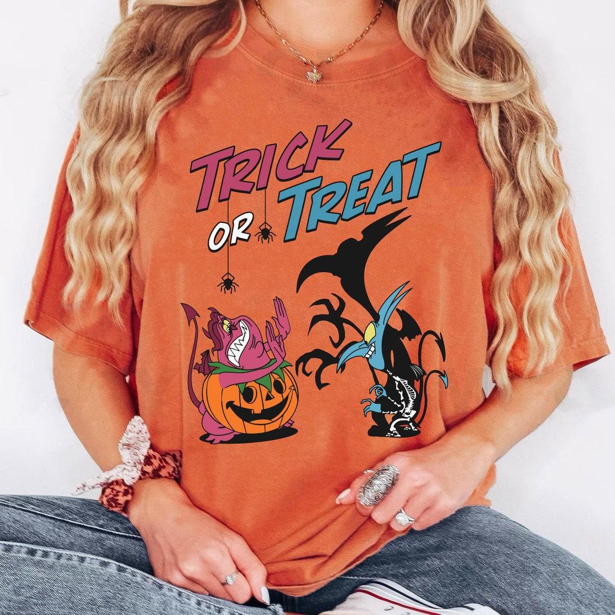 Pain Skeleton Panic Pumpkin Trick Or Treat Comic Shirt 5