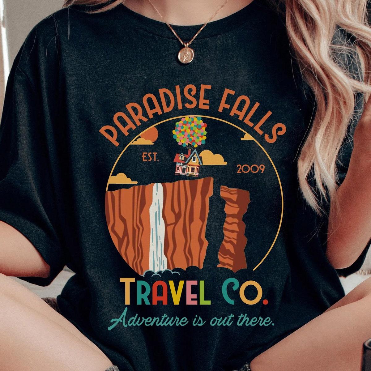 Paradise Falls Vacation Travel Co Balloon House Shirt 1