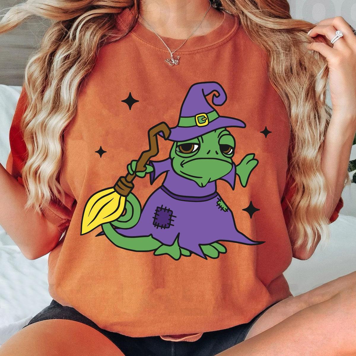 Pascal Halloween Witch Tangled Rapunzel Princess Shirt 3