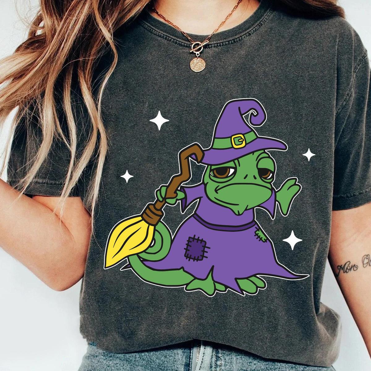 Pascal Halloween Witch Tangled Rapunzel Princess Shirt 4