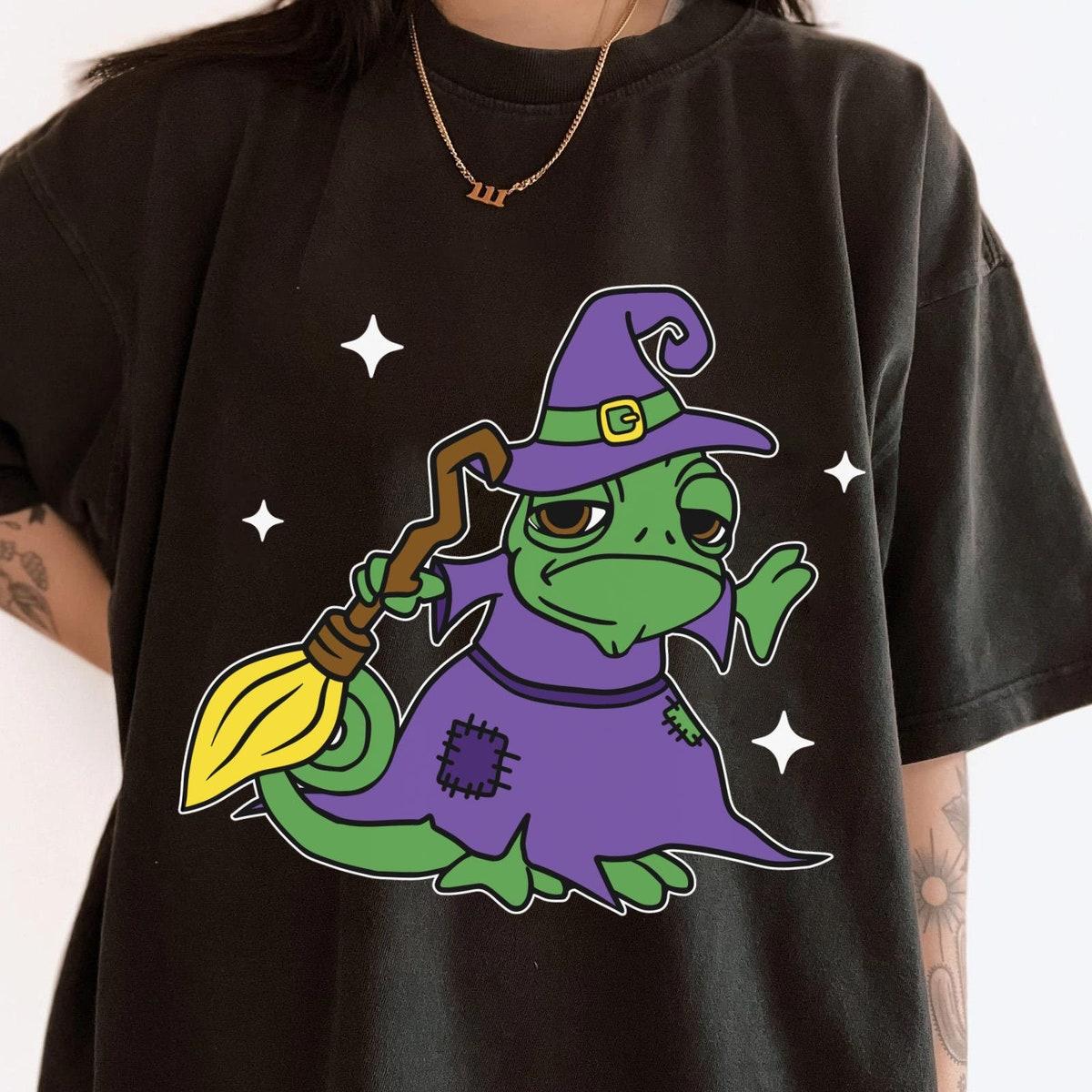 Pascal Halloween Witch Tangled Rapunzel Princess Shirt 6