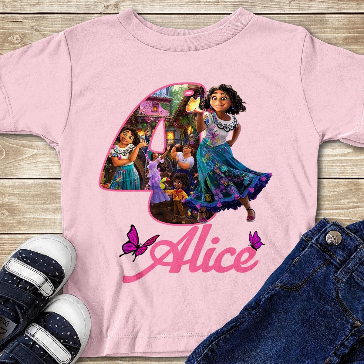 Personalize Encanto Birthday Girl Isabela Custom Name Age Shirt 1