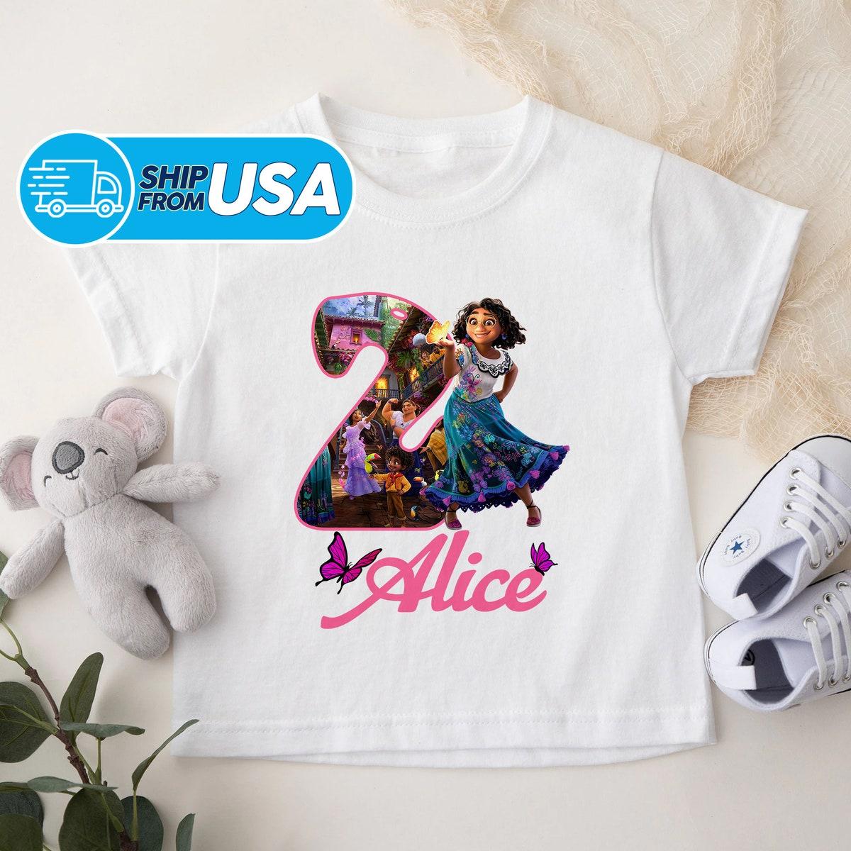 Personalize Encanto Birthday Girl Isabela Custom Name Age Shirt 2