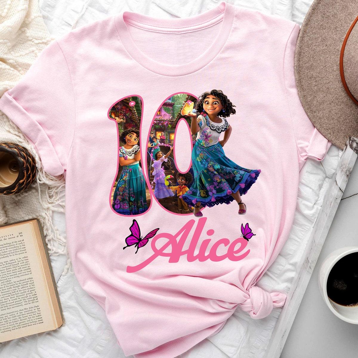 Personalize Encanto Birthday Girl Isabela Custom Name Age Shirt 3