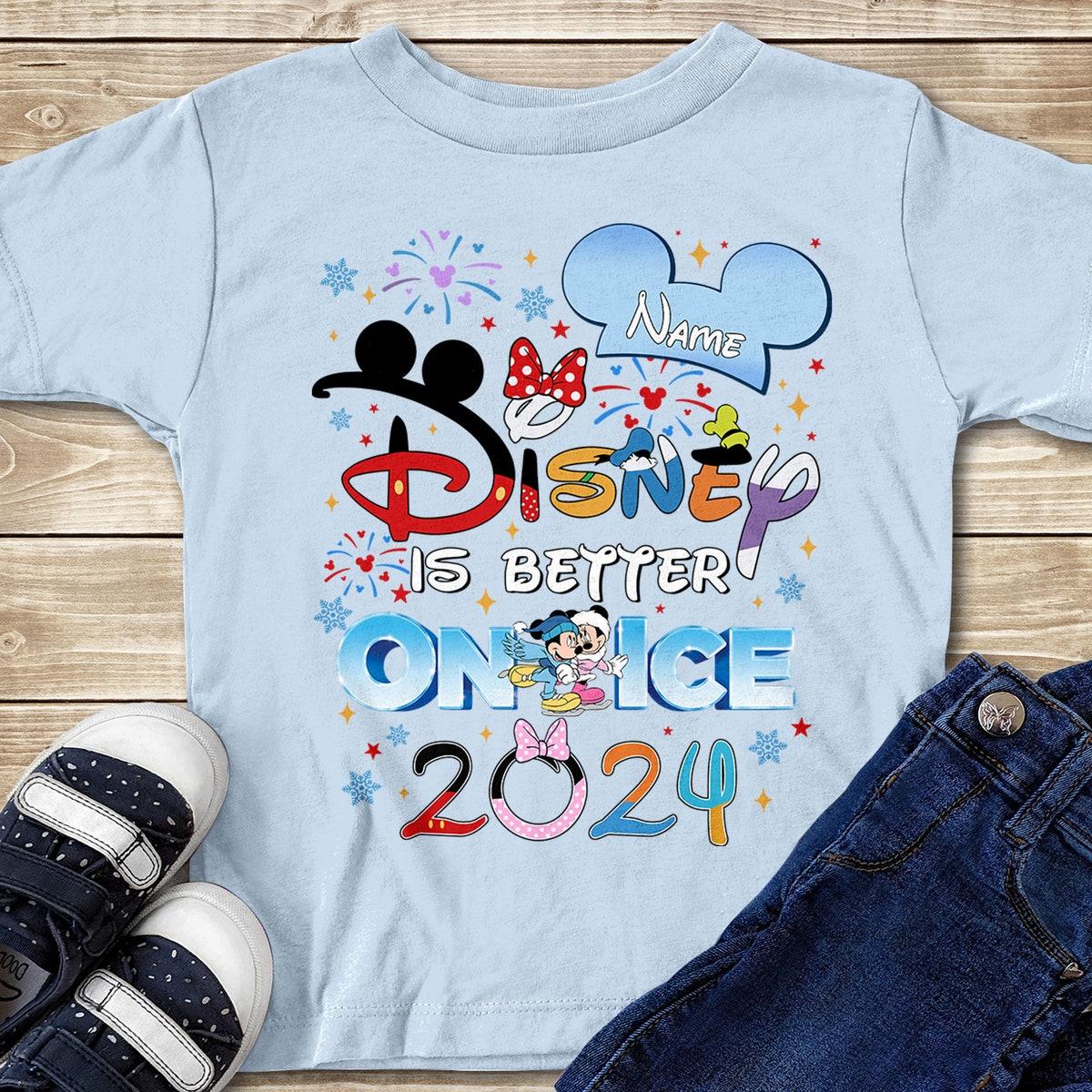 Personalized Better On Ice 2024 Mickey And Friends Cute Symbols Shirt 2