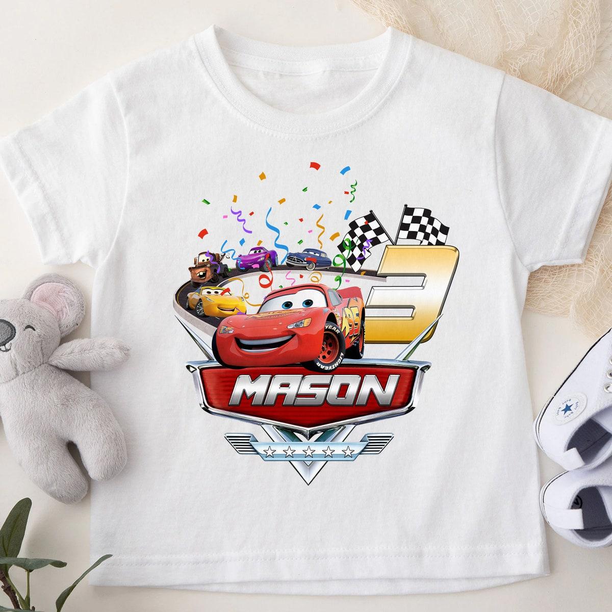 Personalized Cars Birthday Family Shirt 3