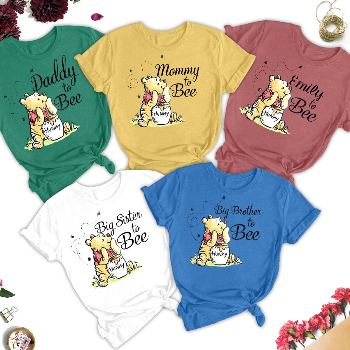 Personalized Daddy Mom To Bee Bear Baby Shower Shirt 1