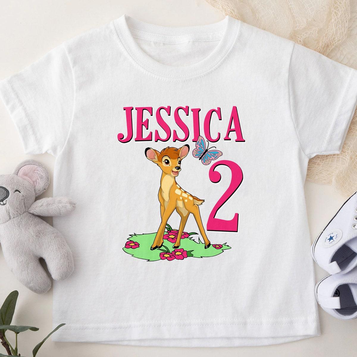 Personalized Deer Birthday Family Matching Cute Deer Shirt 3