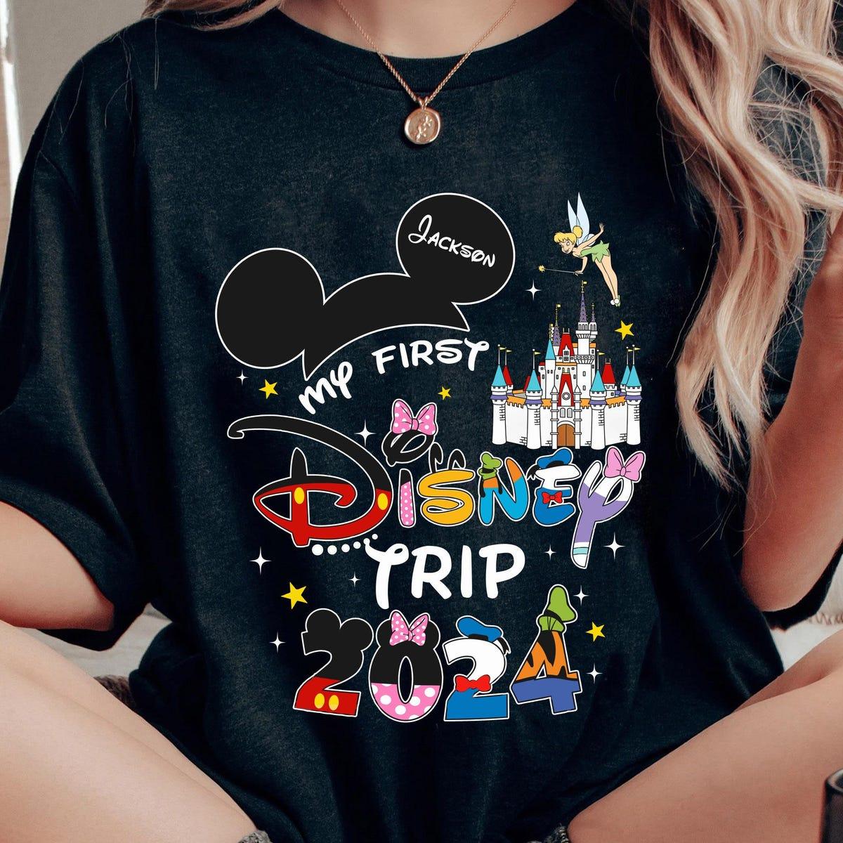 Personalized Disney Castle Mickey Minnie Ears Shirt 1