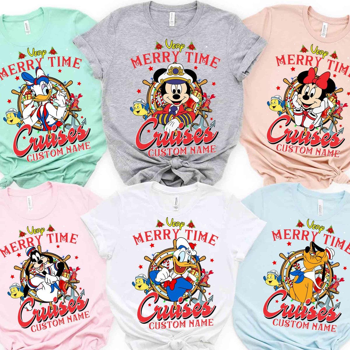 Personalized Disney Mickey And Friends Very Merry Time Cruises Shirt 1