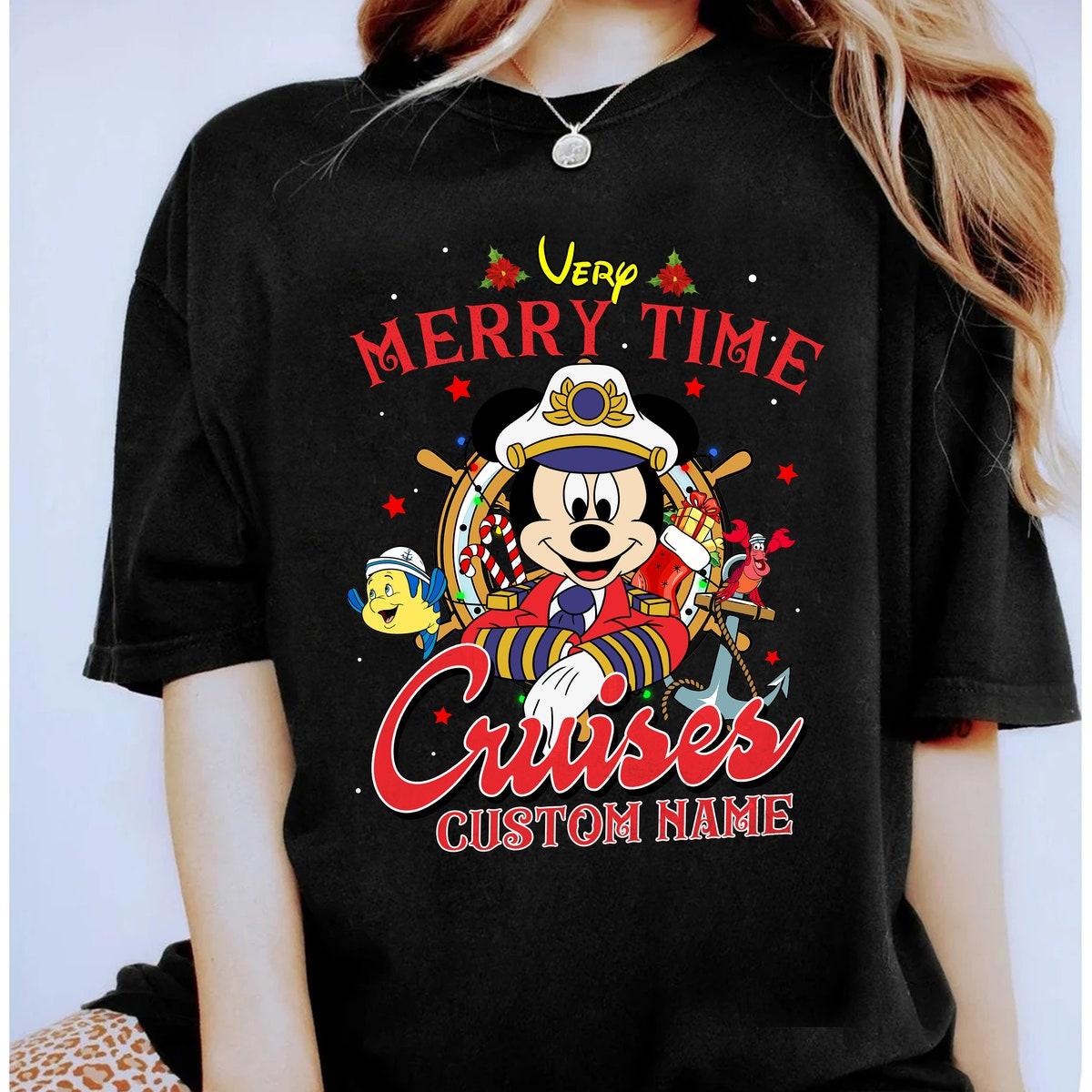 Personalized Disney Mickey And Friends Very Merry Time Cruises Shirt 2