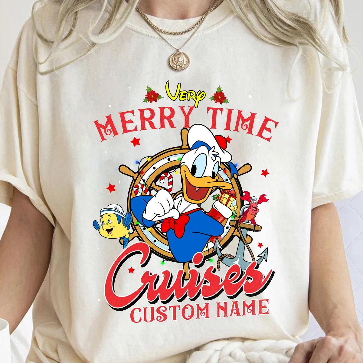 Personalized Disney Mickey And Friends Very Merry Time Cruises Shirt 3