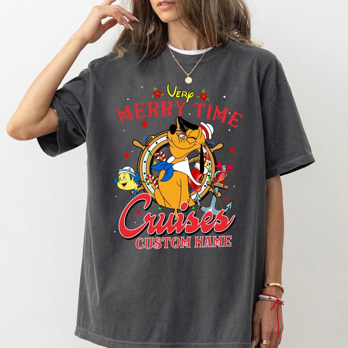 Personalized Disney Mickey And Friends Very Merry Time Cruises Shirt 4