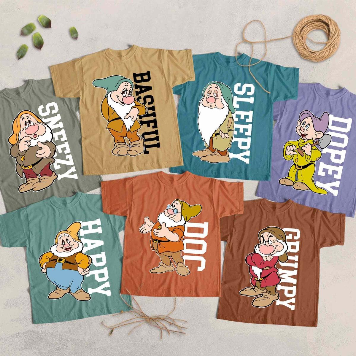 Personalized Disney Seven Dwarfs Matching Shirt 1