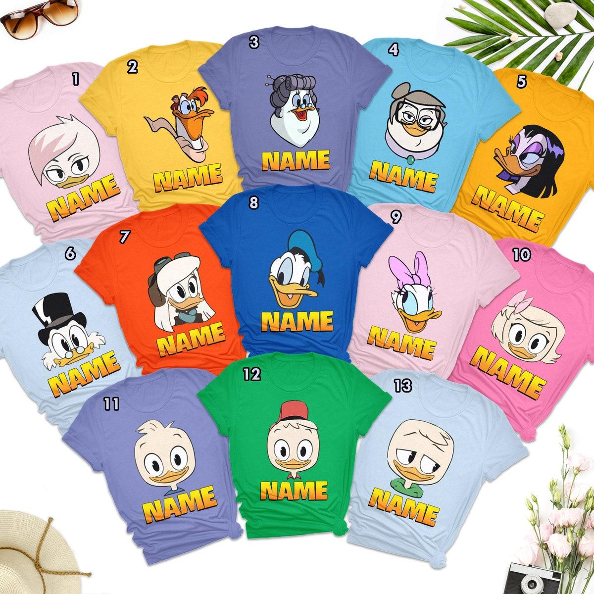 Personalized Ducktales Characters Group Matching Shirt 1