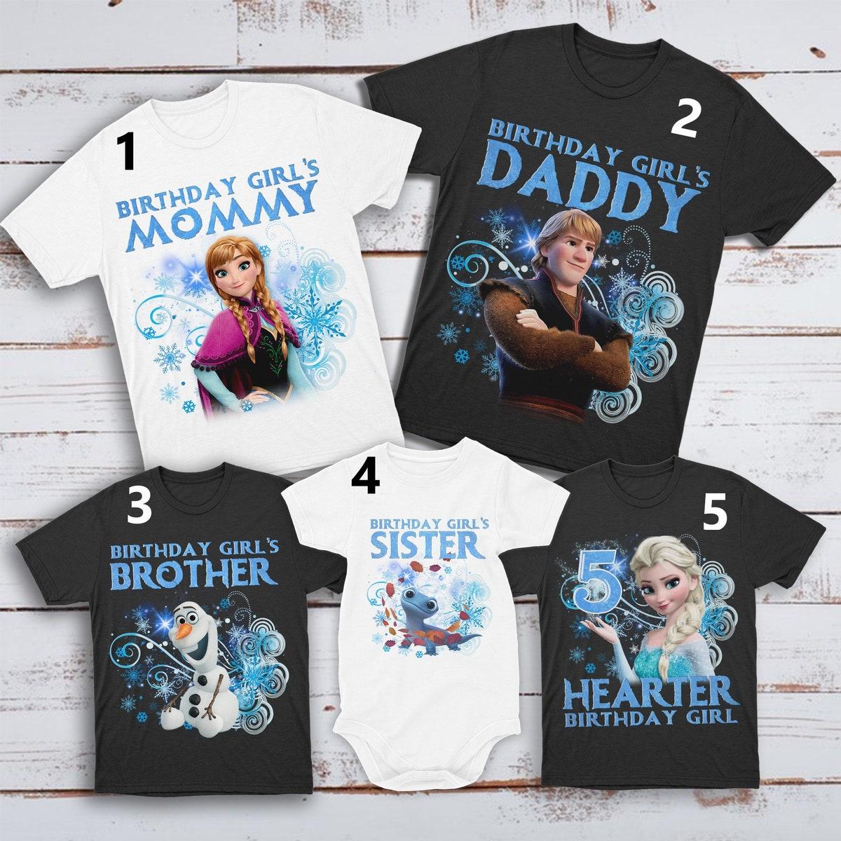 Personalized Frozen Birthday Matching Shirt 1