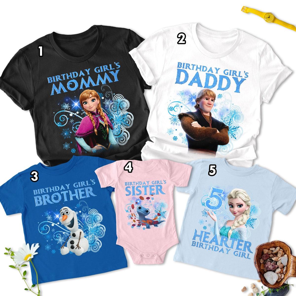 Personalized Frozen Birthday Matching Shirt 3