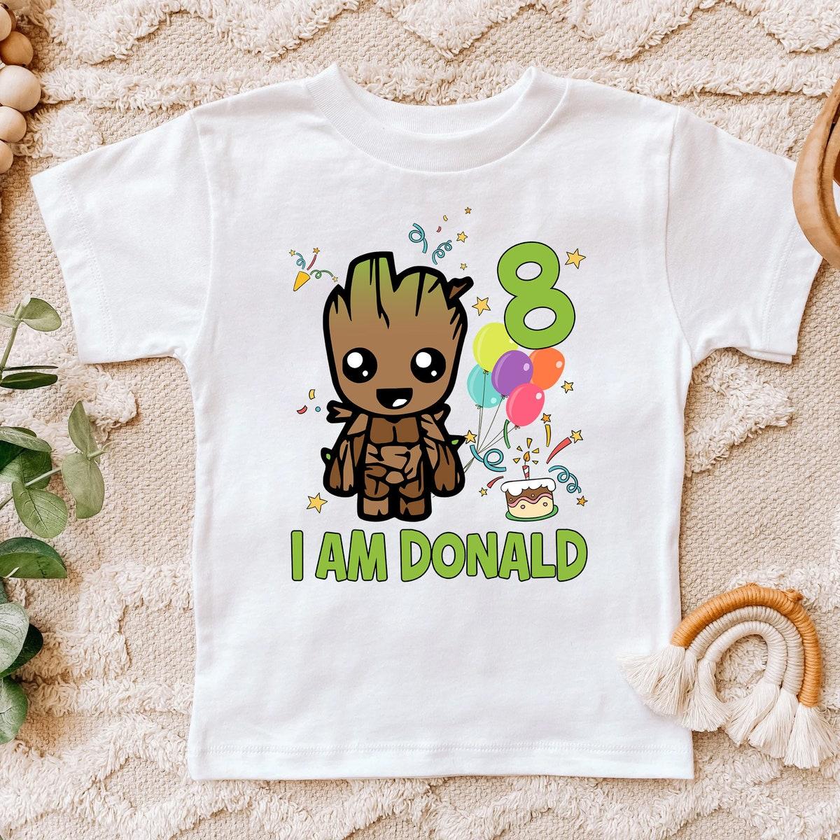 Personalized I Am Groot Birthday Boy Kid Shirt 2