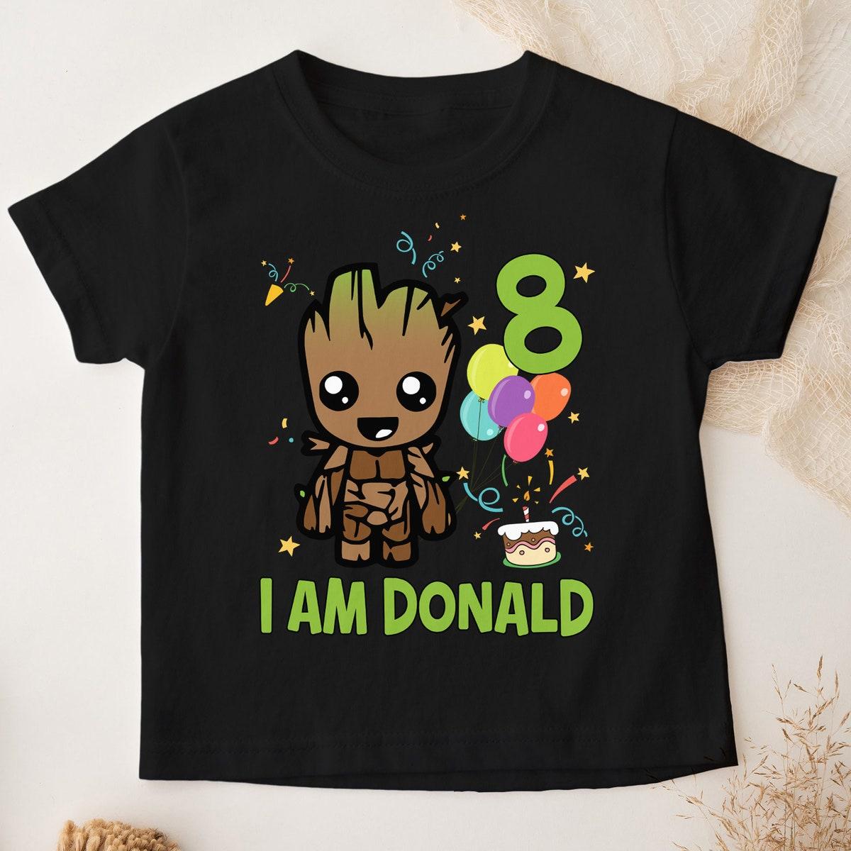 Personalized I Am Groot Birthday Boy Kid Shirt 4