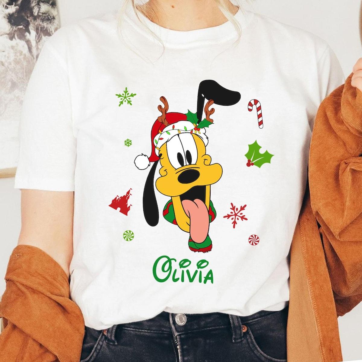 Personalized Mickey And Friends Christmas Shirt 2