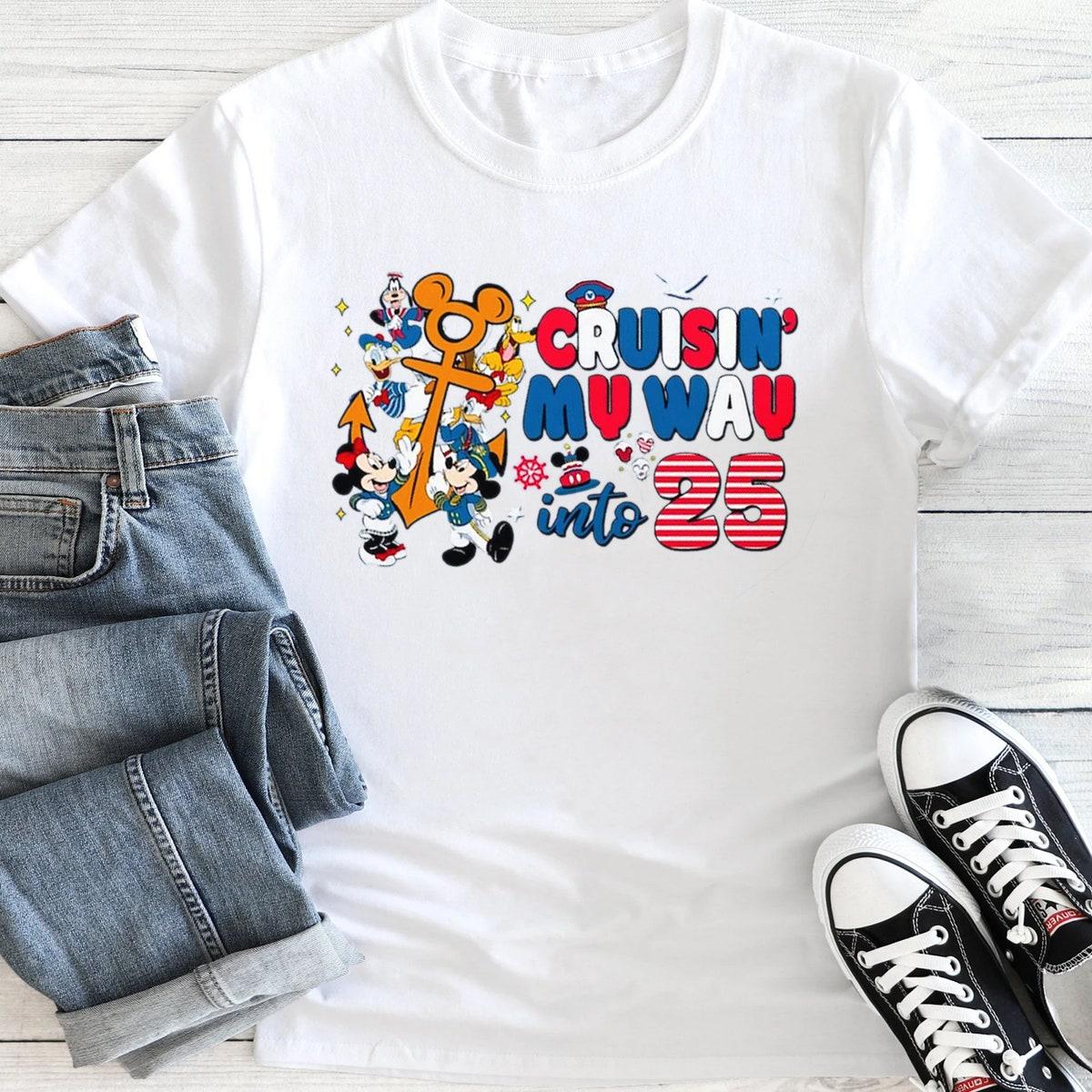 Personalized Mickey And Friends Cruise Line Birthday Shirt 2