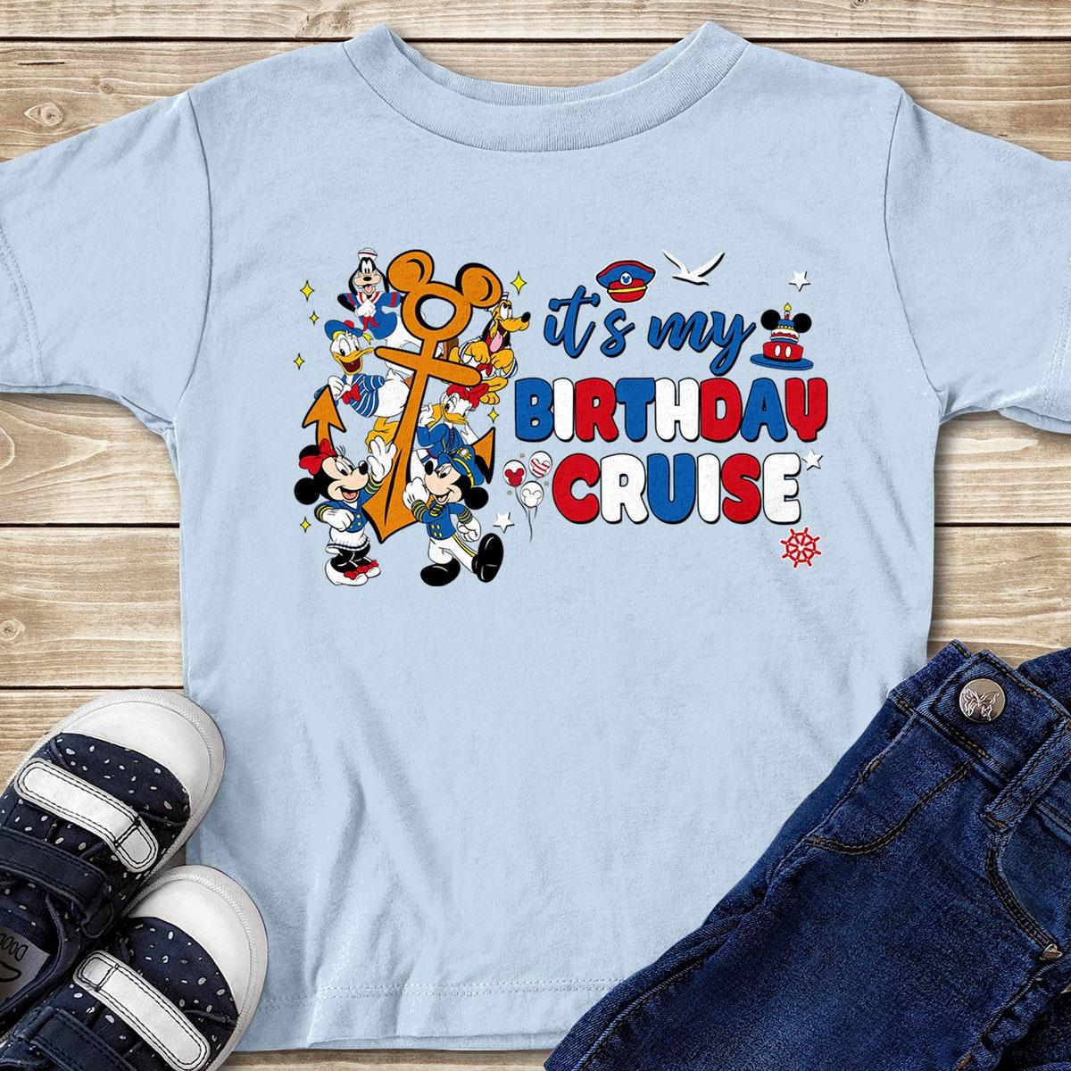 Personalized Mickey And Friends Cruise Line Birthday Shirt 3