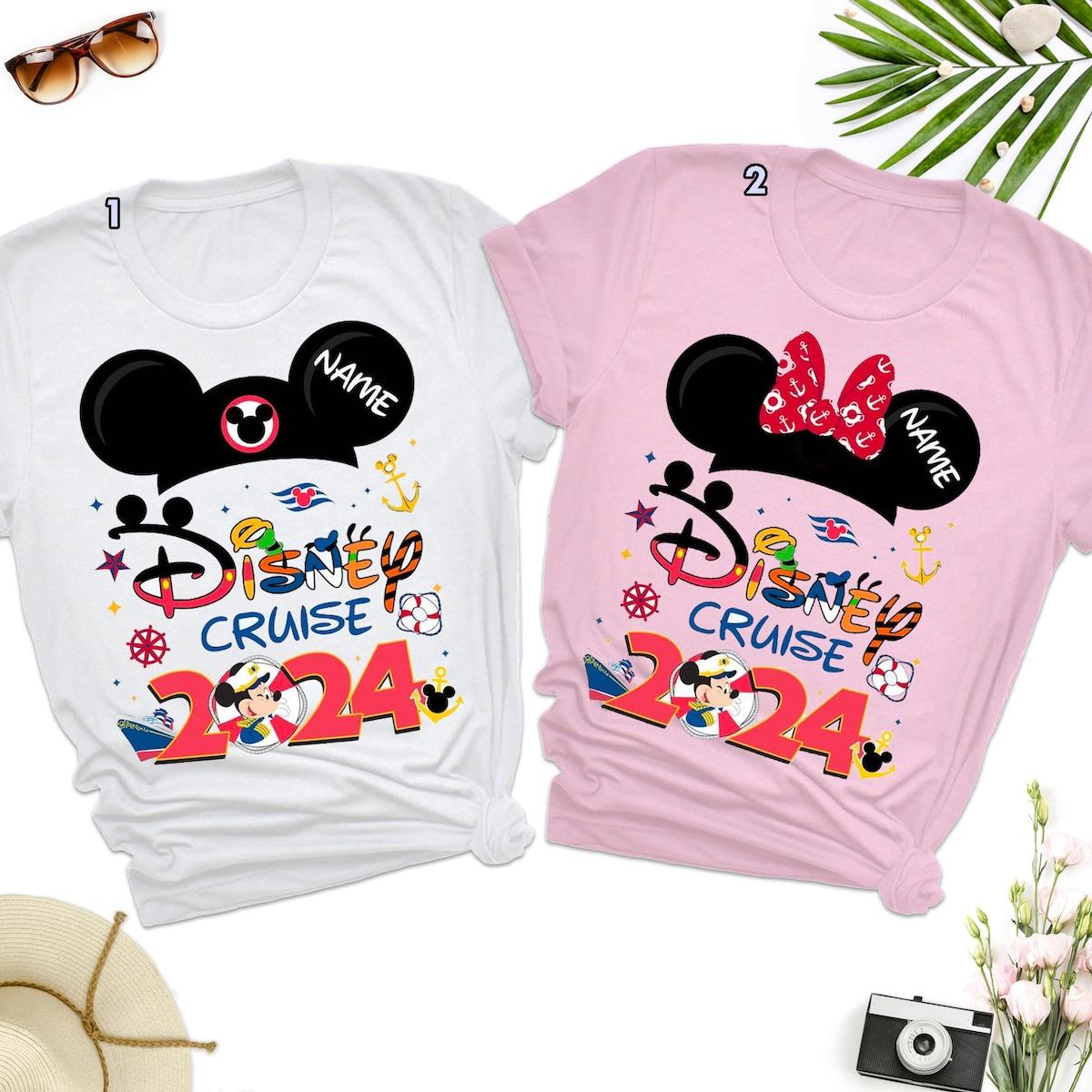 Personalized Mickey Cruise Line 2024 Family Vacation Shirt 1