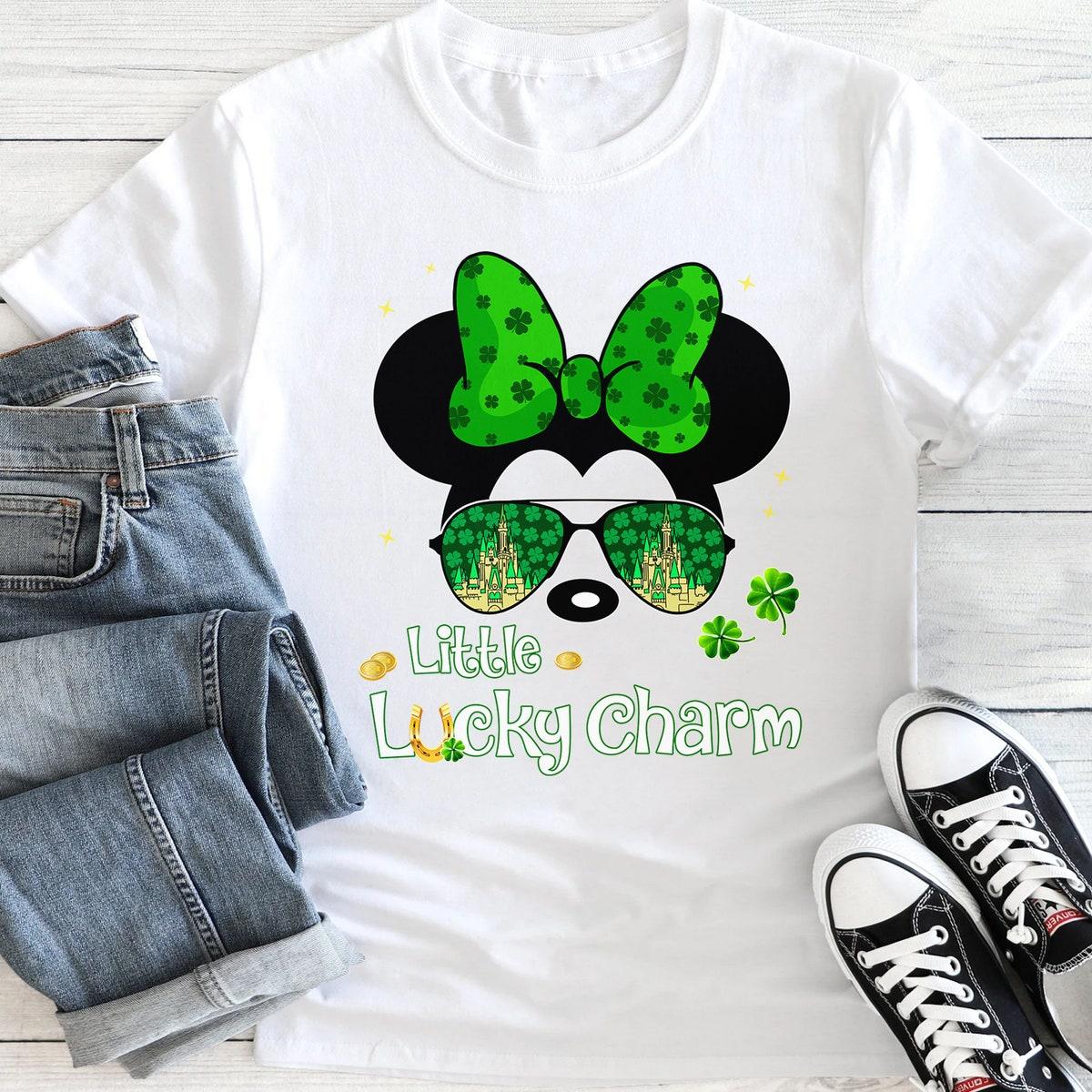 Personalized Mickey Head Lucky Patricks Day Family Matching Shirt 2