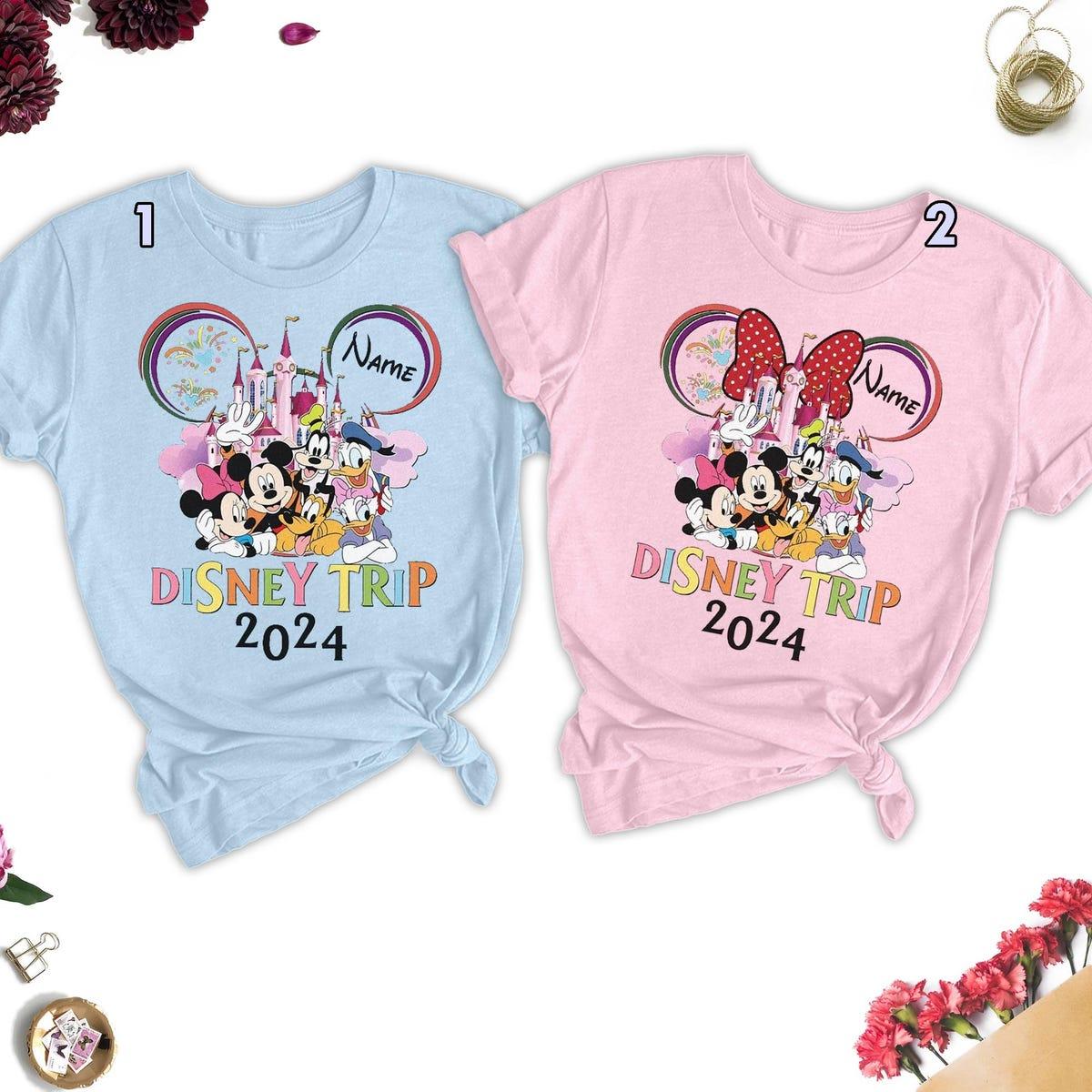 Personalized Mickey Minnie 2024 Family Vacation Shirt 1