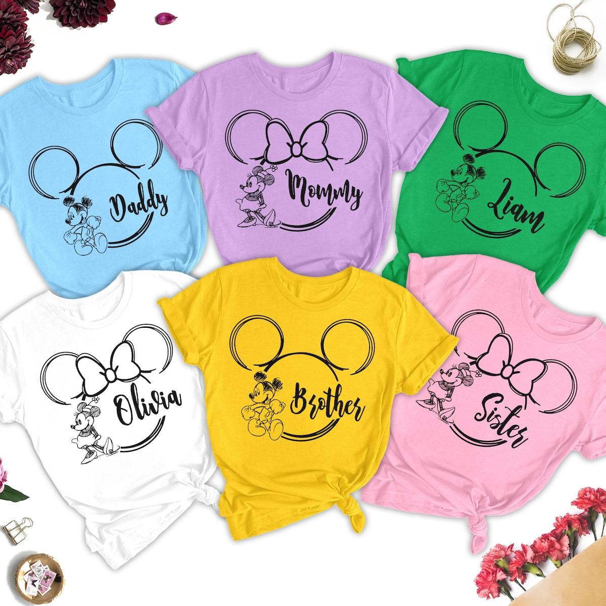 Personalized Mickey Minnie Family Vacation Matching Shirt 1