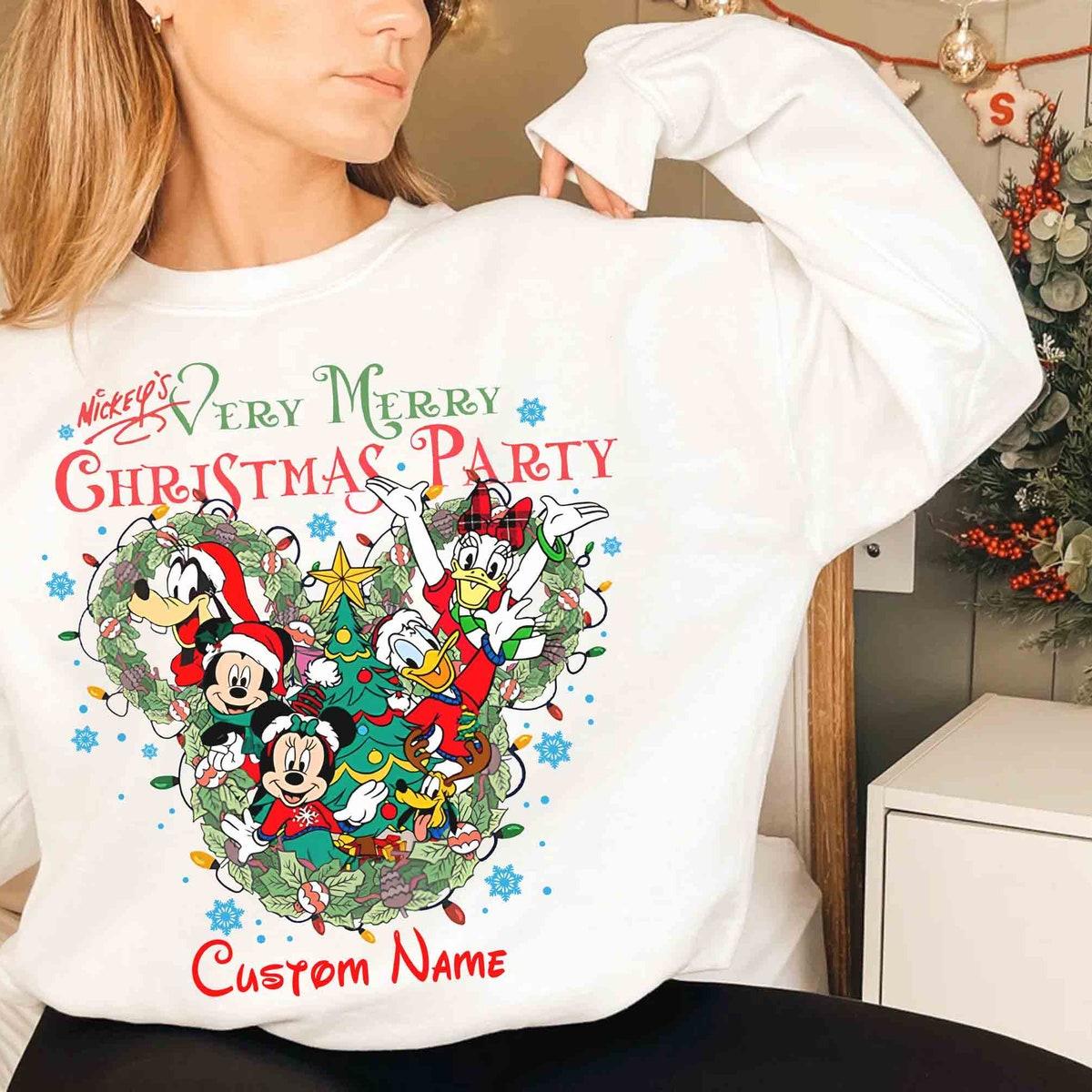 Personalized Mickey's Very Merry Christmas Party Shirt 2