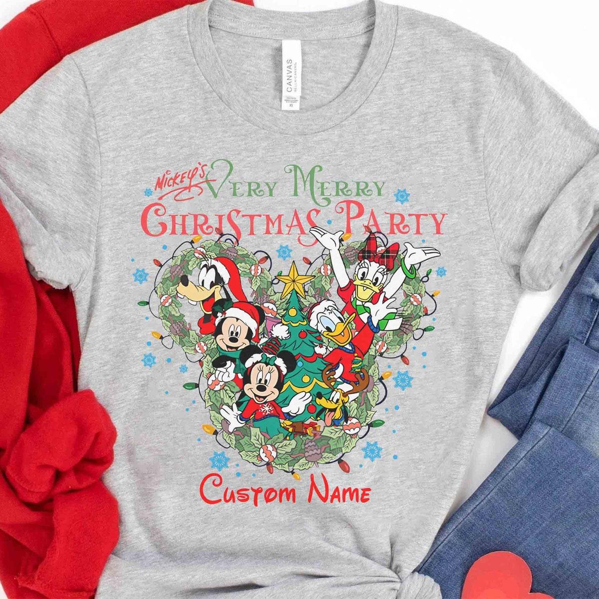 Personalized Mickey's Very Merry Christmas Party Shirt 3