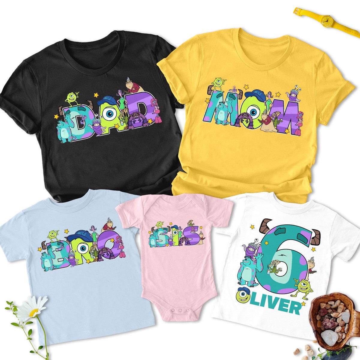 Personalized Monsters Inc Birthday Cute Monsters University Shirt 2