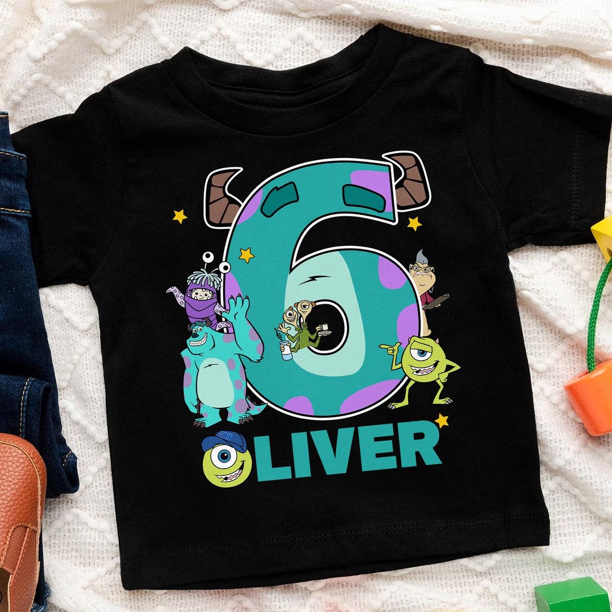 Personalized Monsters Inc Birthday Cute Monsters University Shirt 3